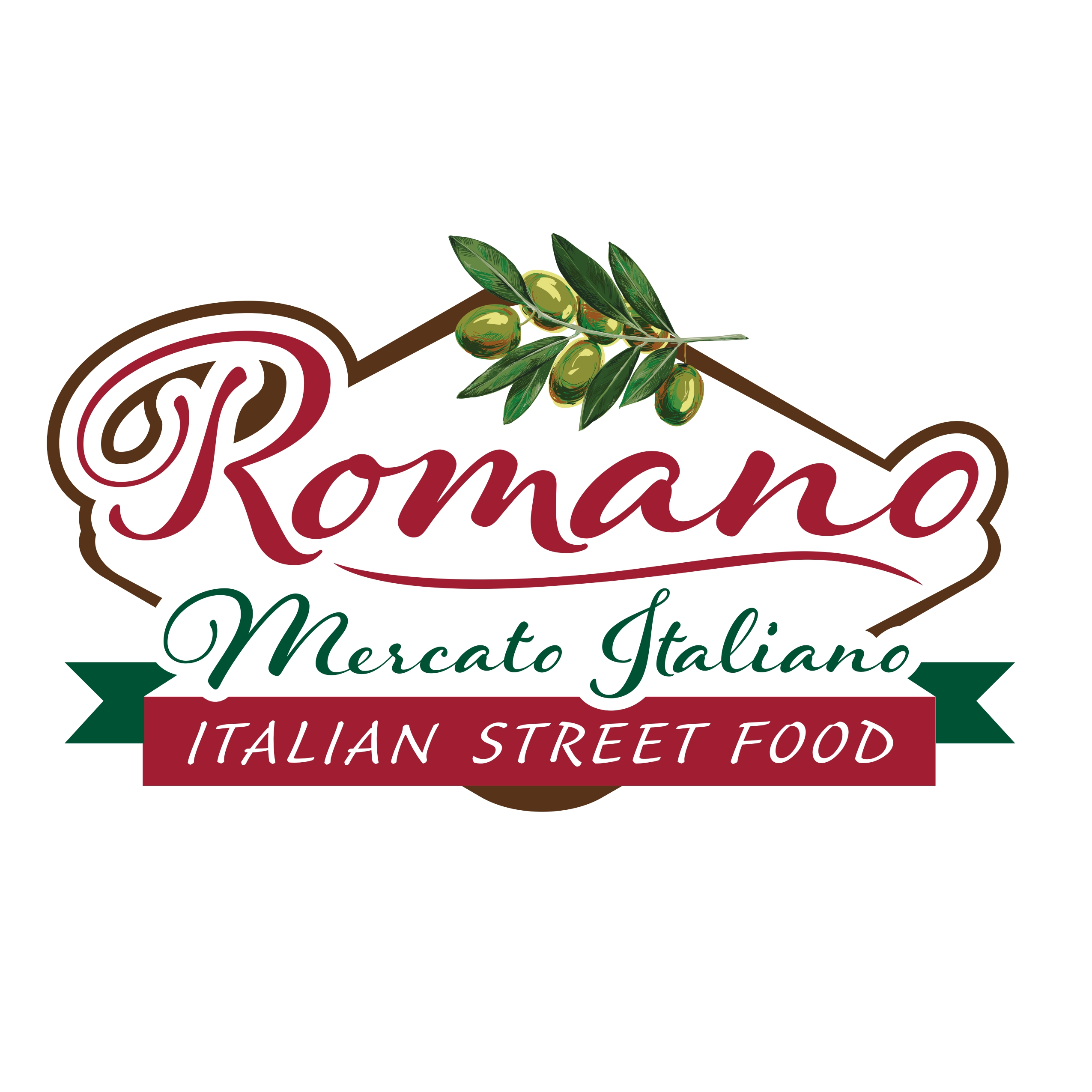 Romano Italian Street Food Logo Romano Italian Street food logo