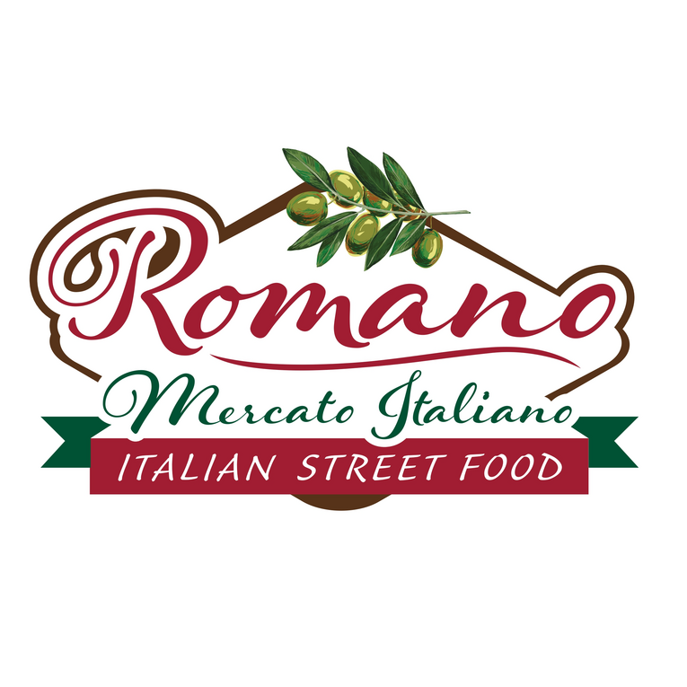 Romano Italian Street Food Logo Romano Italian Street food logo